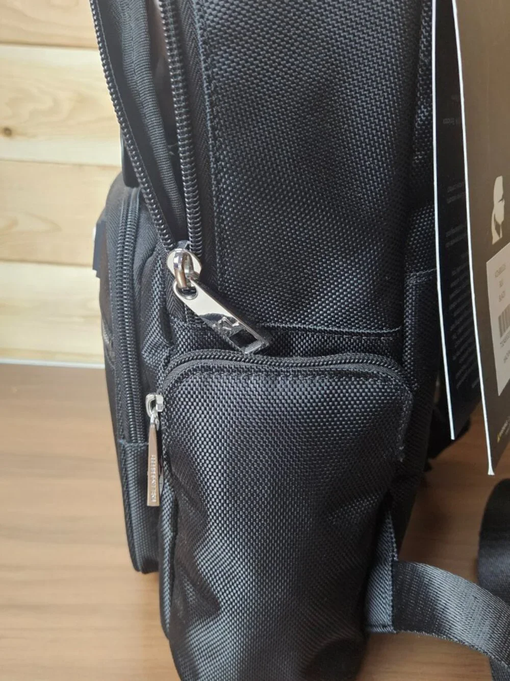Awesome Karl Lagerfeld Paris Amour Black Nylon Backpack New W/Tags